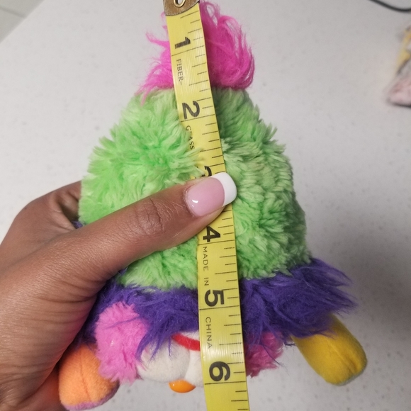 6" VINTAGE 1986 PURPLE PUFFLING POPPLES STUFFED ANIMAL PLUSH TOY POPPLE MINI - Picture 8 of 8